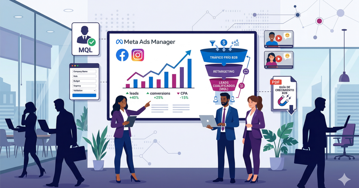 Estrategias de Meta Ads para generar leads cualificados en negocios B2B